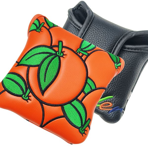 Andere Golfprodukte Golf Putter Cover Orange und Schwarz Spider Putter Headcover Golf Club Putter Head Covers Elegante Stickerei Premium Leder 230329