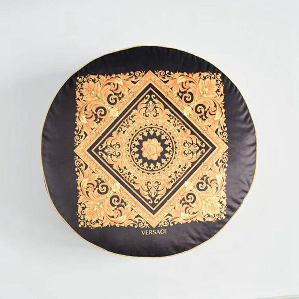 Новый бренд роскошная круглая наволочка для подушек 45 см декор дома наволочка подушка льняная бархатная подушка хлопчатобумаж