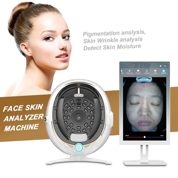 Nuovo aggiornamento BitMoji 3D analizzatore della pelle macchina scanner facciale gestione dispositivi portatili di analisi della pelle con schermo da 21,5 pollici
