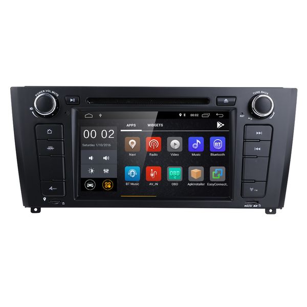 Unità principale Android per lettore dvd radio da 7 pollici per BMW I20 Navigazione GPS Mp5 multimediale con pulsanti