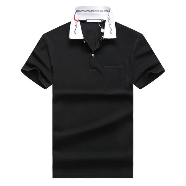 Tshirt Tasarımcı Mens Temel İş Polos Tişört Moda Fransa Marka Erkek Tişörtleri İşlemeli Kol Bantları Mektup Rozetleri Polo Gömlek Şortları Normal Polo Tshirt Tee 3xl