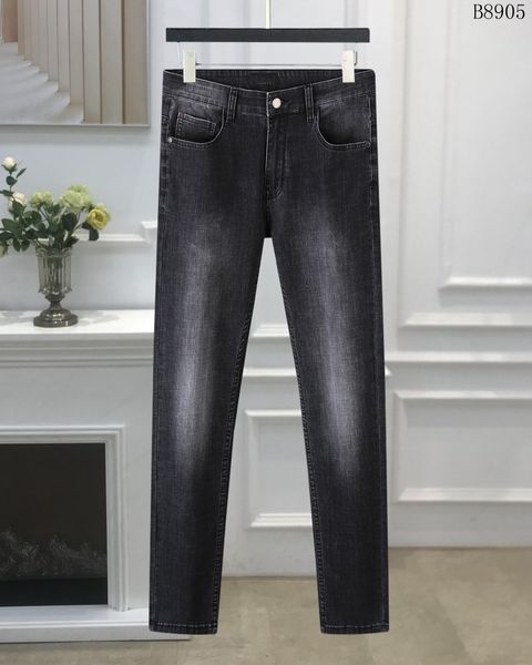 2023 Son Listeleme Skinny Jeans Erkek Kırmızı Yeşil Desen Etiketi Çiçek Baskı Denim Pantolon Erkek Moda Tasarımcısı Hip Hop Boyutu 29-40
