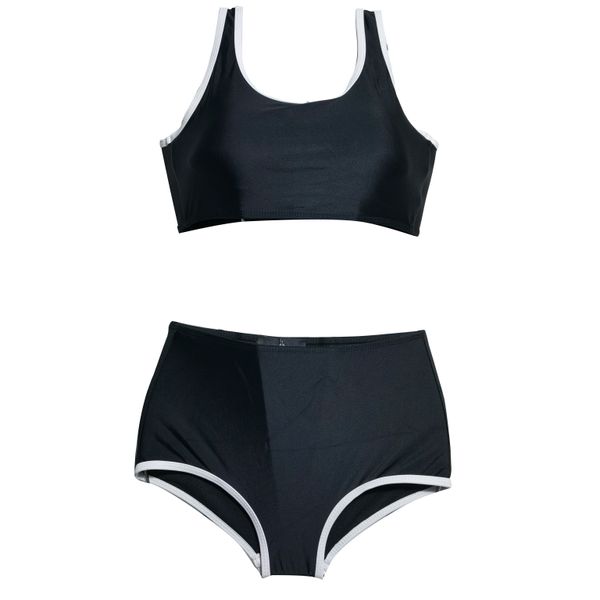 Designer feminino Sexy Swimsuitu Biquíni Andeia de banho de banho de praia de duas peças de luxo na cintura