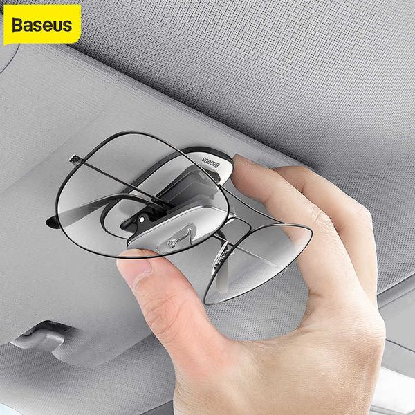 Casos de óculos de sol Bolsa BASEUS CARRO DE VODROS DE EQUIDADOS DE CARROS BASEU PARA AUDI BMW UNIVERSAL SUN VISOR GLIP EYEGLASS SUPLENTE SUNGLESSES SUPLENTE J230328