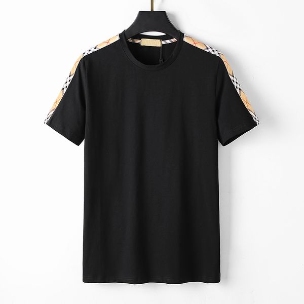 Мужская дизайнерская футболка Мужская рубашка Модная футболка с надписью Повседневная летняя мужская футболка с коротким рукавом Женская одежда Азиатский размер Черный Белый Phillip Plain S-XXL # 24