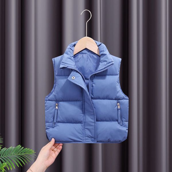 Weste Mode Frühling Herbst Jungen Mädchen Weste Jacke Baumwolle Weste Baby Junge Weste Einreiher Liner Kinderkleidung Oberbekleidung für 1-6 Jahre 230329