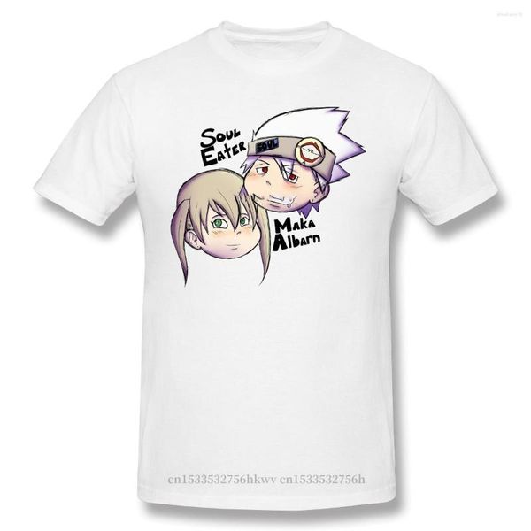 Herren-T-Shirts Seele und Maka Freizeithemd EATER ALBARN Schwarzes Stern-T-Shirt aus Baumwolle mit O-Ausschnitt