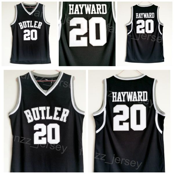 Butler College Gordon Hayward Jersey 20 Männer Basketball University Shirt Alle genähten Teamfarben Schwarz Für Sportfans Atmungsaktive Reine Baumwolle Sale NCAA