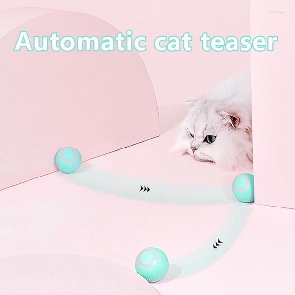 Os brinquedos de gato brincam com a bola elétrica Smart Toy Plush Clip Training Kitty Pet Product