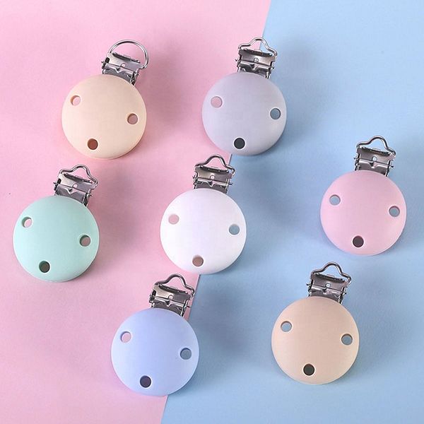 Baby Dealers Toys 5pieceset Circular Silicone Pacifier Clip Baby Pacifier Clip без бисфенола. Пищевая класс Силиконовый DIY Стоматологическая цепь аксессуары 230329