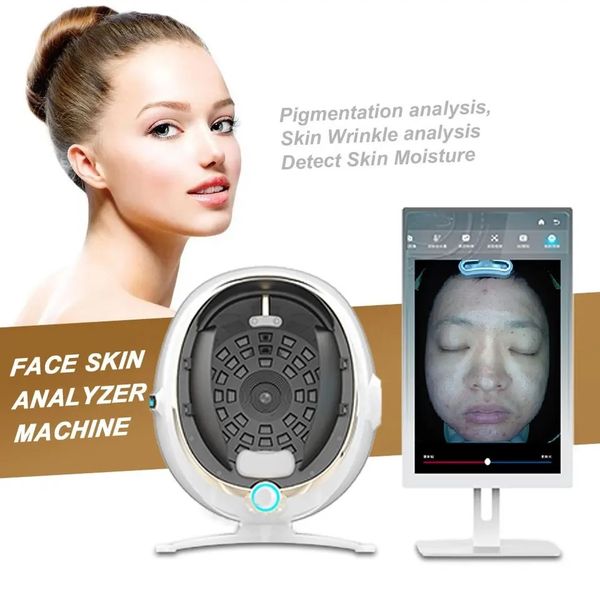 21,5-Zoll-Bildschirm Skin Analyzer Machine AI Intellgent 3D Magic Image Facial Anaylsing Skin Tester Gesichtsanalyse Schönheitsausrüstung für Salon