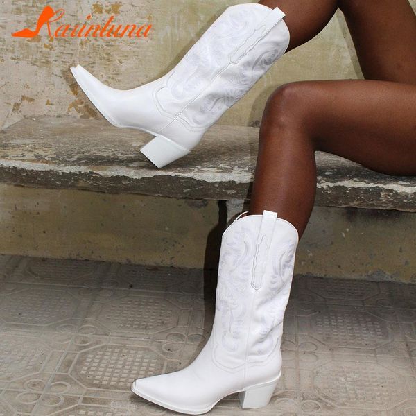 Boots Cowboy White Western Boots Brand Punc