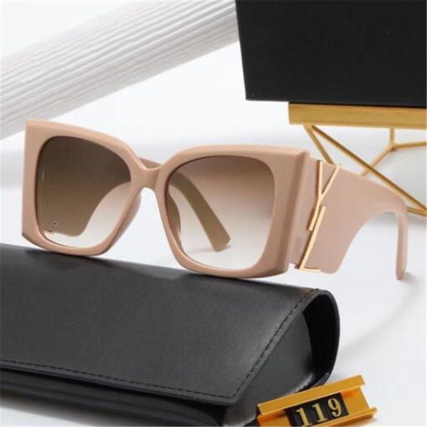 New Style Luxury Sunglass Designer Sonnenbrille Square Womens Vintage Spiegel Sonnenbrille Superstar Eyewear UV400 Mode-Accessoires