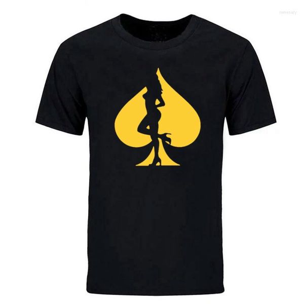 Herren T-Shirts Sommer Lustiges Sexy Poker GirlGiftMen Lässige KurzarmCoole Tops 2023