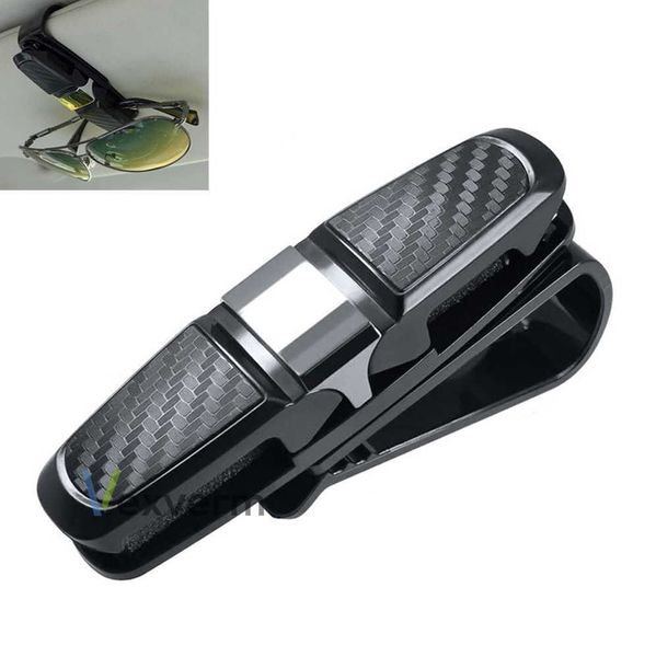 Custodie per occhiali da sole Borse Porta occhiali da auto Portabiglietti portatile Morsetto per auto Visiera parasole Clip per occhiali da sole Custodia per occhiali in ABS Accessori per auto J230328