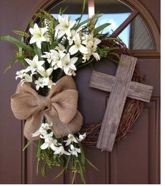 Dekorative Blumenkränze Osterkreuzungs-Zweiggirlande mit Trockenblumen-Haustür für Heimdekoration P230310