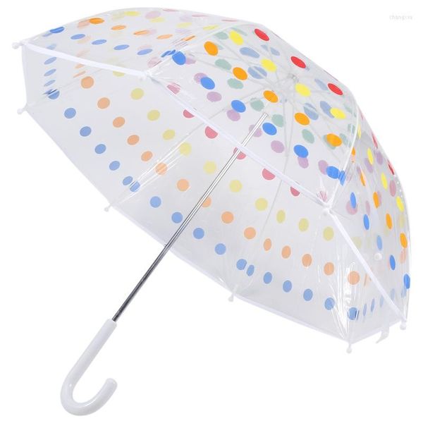 Guarda -chuvas Kid Bubble Umbrella Men e Women's Children's Transparent Long Handle Moda