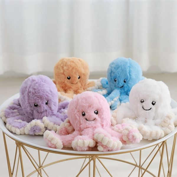 Трудовые популярные плюшевые игрушки Smiley Face Octopus Octopus Dolp Coll Doll Coll Culd Настройка подарка оптом