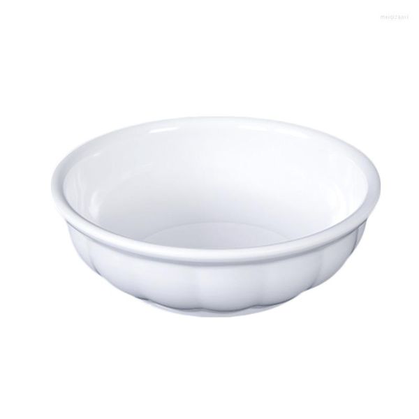 Schüsseln Weißes Geschirr Plastikschüssel Imitation Porzellan Groß Kommerziell Suppentopf Groß