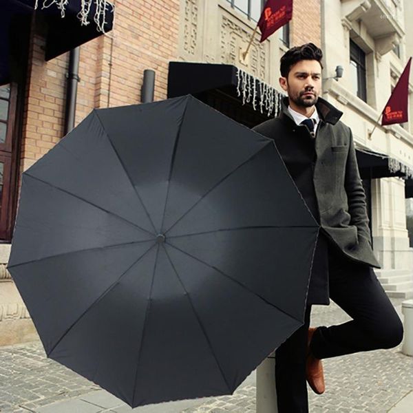 Guarda -chuvas 105cm grande guarda -chuva de grandes dimensões Manual de 10 Oss
