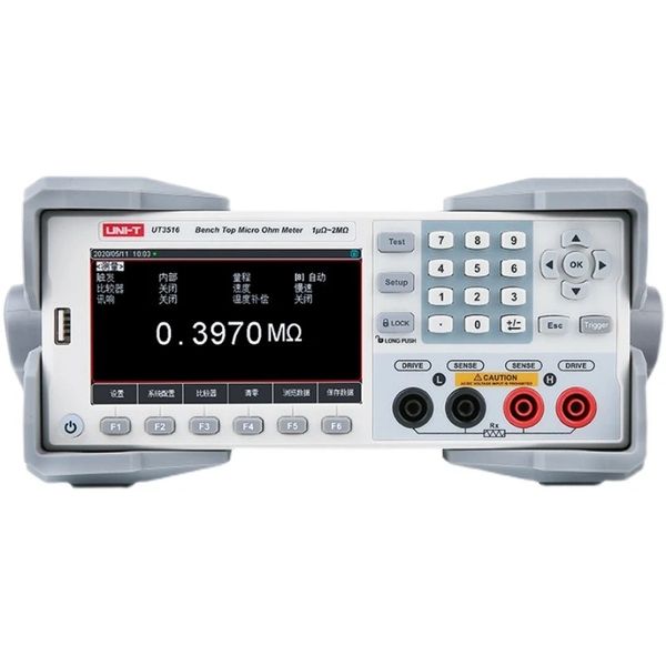 UNI-T UT3513 UT3516 Micro ohm Medidor Digital Testador de Resistência CD 1U-2M ohm Milliohmeter ohmmeter Teste de micro resistência
