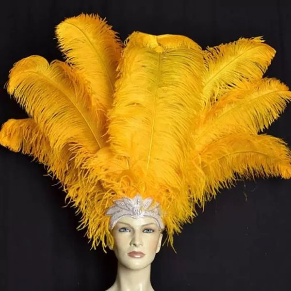 Avelas de 10 a 12 polegadas Avestruz Feather Party Decoração suprimentos artesanal Mesa de casamento Centerpieces/Web Celebrity Wall Decoration Hat Acessórios RRA RRA