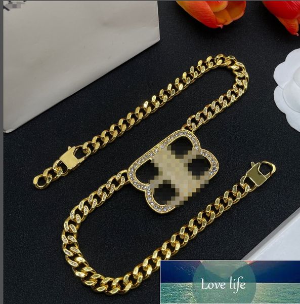 Качественное ожерелье Iced Cuban Link Mens Gold Chain Journge Counglace Diamond Cubic Циркониея украшения