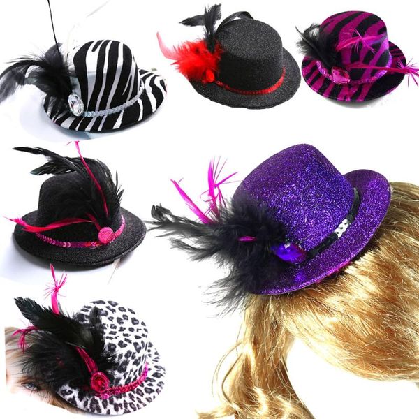 Вечеринка Fun Hair Clip Top Hat 50% скидка для 3pcs свадебные блюда невеста подружек невесты на день рождения детское душ диско мод