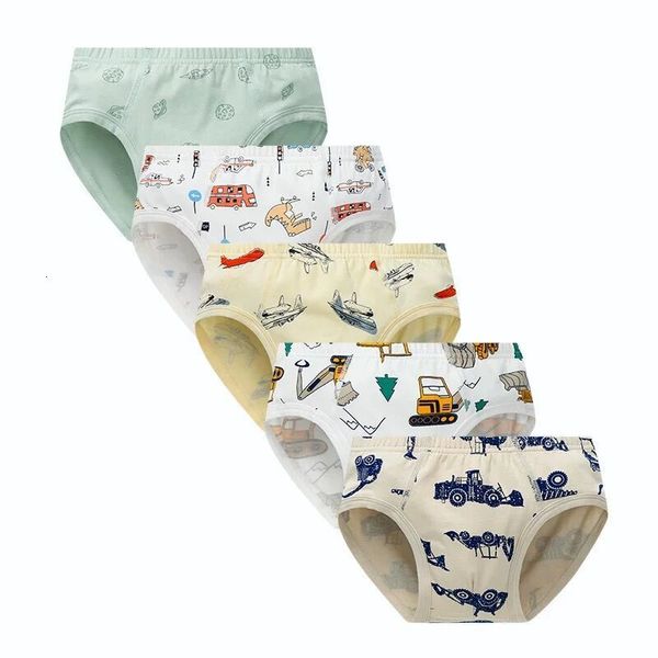 Höschen 5Pcs Lot Jungen Unterhose Unterwäsche Cartoon Shorts für Baby Boy Kinder Kleidung Teenager Bequeme Slips 230329