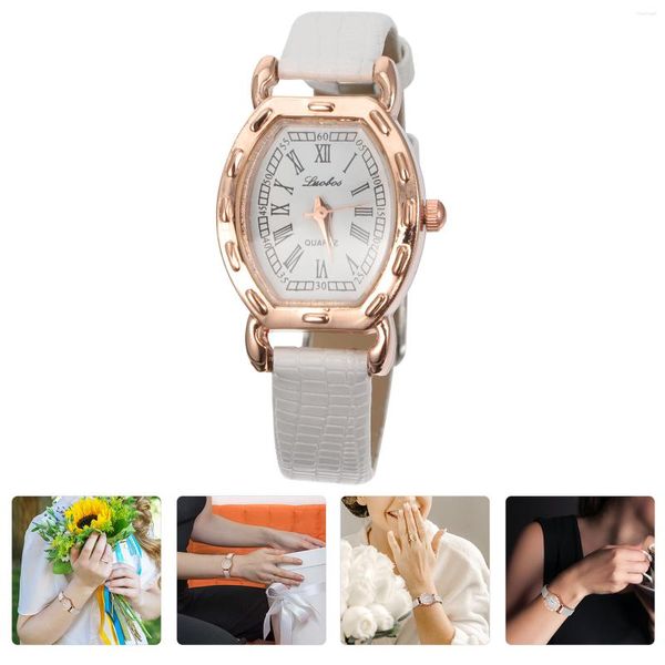 Tabela Plang Watch Lady Memorial Bracelets Mulheres Ano Jóias de Jóias Moda Retangular Vintage Girl Retro