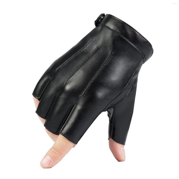 Велосипедные перчатки дышащие кожаные кожаные зимние пальчики для бега на мотоцикле