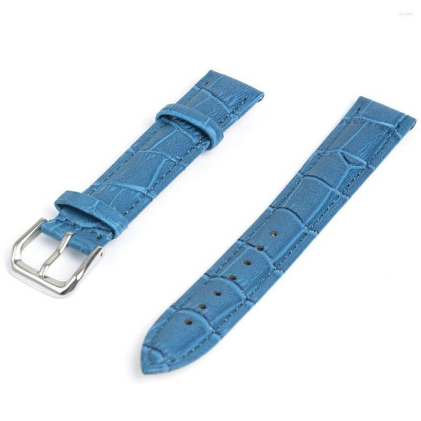 Cinturini per orologi moda 12mm 14mm 16mm 18mm 20mm 22mm 24mm blu morbido cinturino in vera pelle cinturino cinturino in vitello per vestito