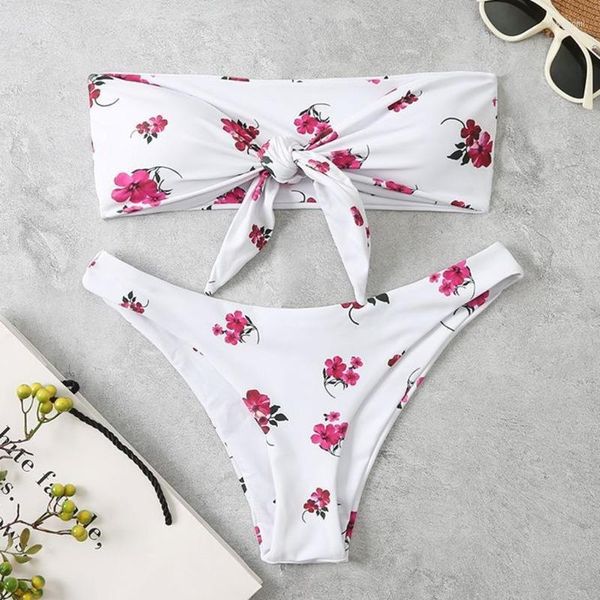 Swimwear's Swimwear White Stampa sexy bikini femminile da bagno femminile da bagno da bagno da bagno da bagno da bagno Brasiliano Bikini Set da spiaggia indossare