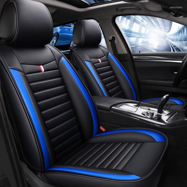 Capas de assento de carro Cobertura de veículo dianteiro/traseiro para mulheres não movimentos Universal PU couro preto/vermelho não deslizante Citron C3-XR F5 X40