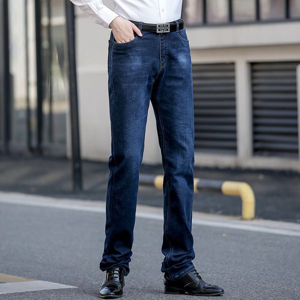 Мужские джинсы 200 см джинсы Мужчины Большой Магазин Одеальной одежды для эластичных брюк Брюк длиной длиной 130 см Аль -Альт Прямо