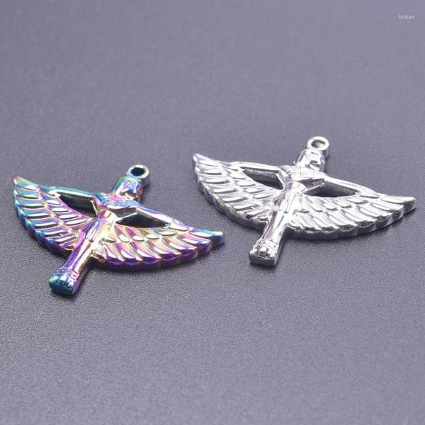 Charms 3/6/9pcs ägyptische Göttin Isis Antik Silber Farbe Anhänger Flügel Charm für DIY Halskette Schmuckherstellung