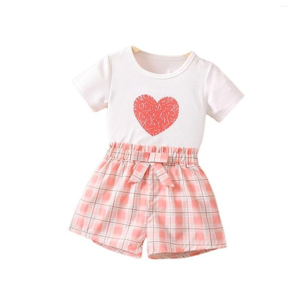 Kleidung Sets Kinder Kleinkind Baby Mädchen Frühling Sommer Baumwolle Druck Kurzarm Shorts Mädchen Outfit 36 Monate Giraffe Artikel für