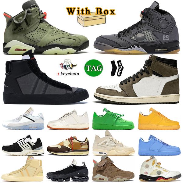 Con box co-brand cactus bianchi scarpe da corsa maschile femminile 1 4 5 6 vela nera mid blazer 77 mosca mossa sneakers 90s sport sport volt classici galloiner OG 36-47