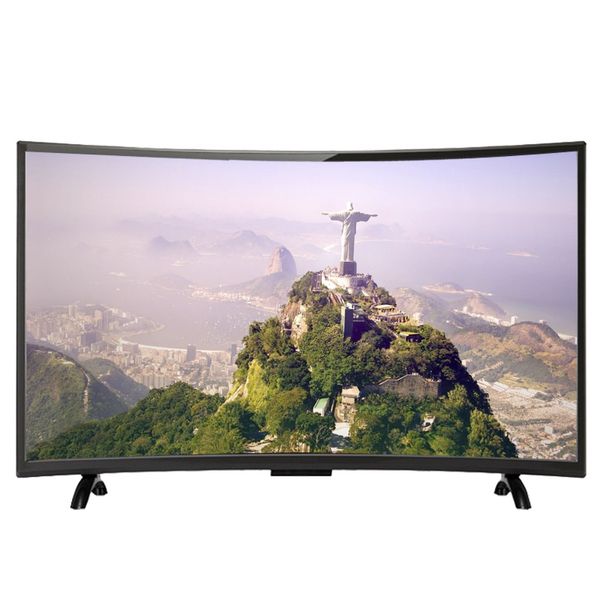 Günstiger Fernseher HD 4K-Fernseher Smart-LED-Fernseher 65-Zoll-gekrümmter LED-Fernsehbildschirm