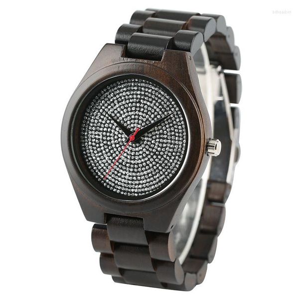 Relógios de punho de quartzo masculino assiste criativo bambu handmade strap puls assistir Nature Wood Case Bracelet Clop de alta qualidade Relogio