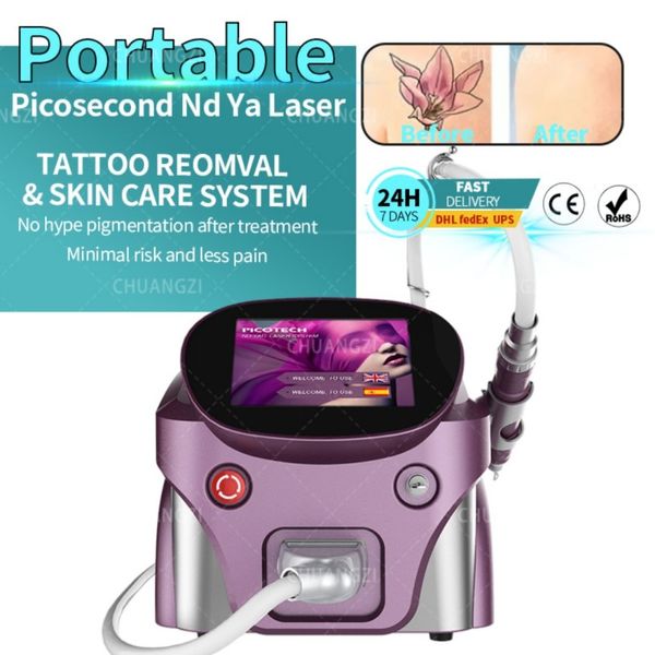 2024 nova máquina de laser de picossegundo 2000W Q switch ND Yag Laser 1064nm 532nm Remoção de sardas pigmento mancha escura toupeira tatuagem acne pele máquina de beleza