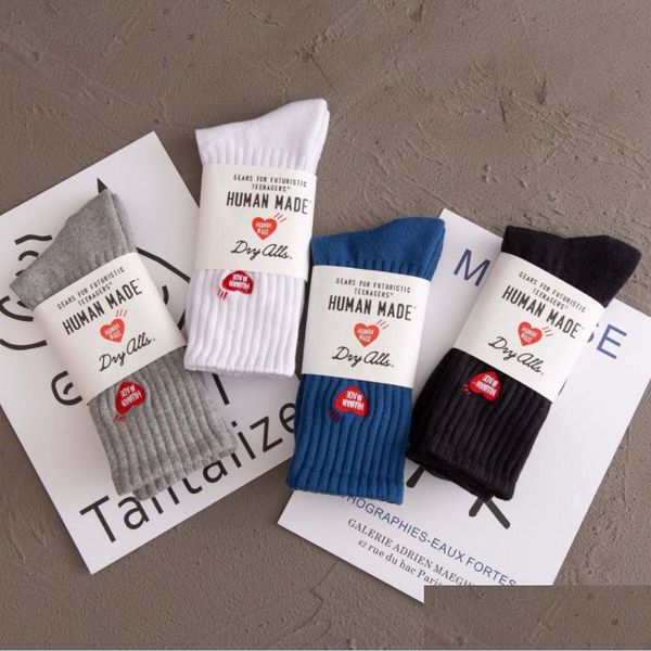 Gamaschen Die neue Abteilung für Originalstil bestickte Love Beard Tube Socken Sen College Männer und Frauen Drop Delivery Schuhe Accesso Dhy6G