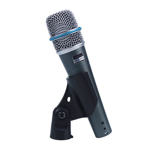 Alta qualidade Beta57a Supercardioid Dynamic Instrument Microfone com fio 57a Mic para Shure Karaoke Vocal Live Stage