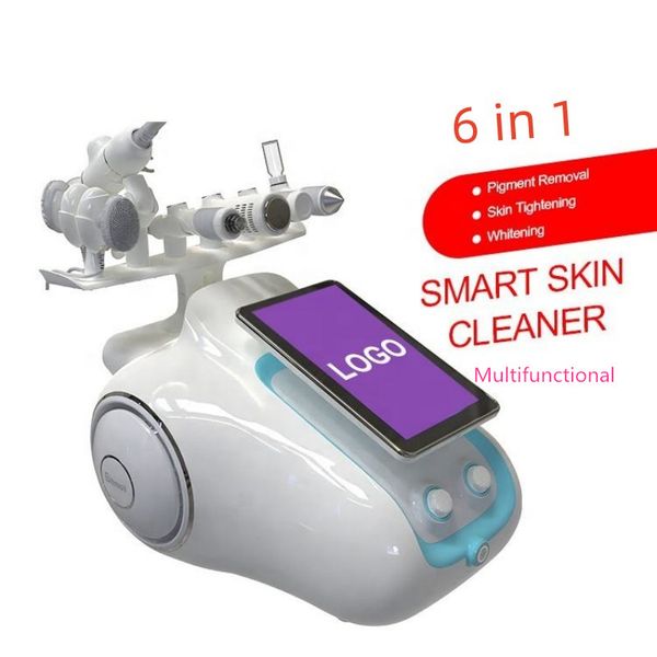 Oxygen Jet Peeling Machine Microdermoabrasione Hydra Oxygen Dermoabrasione Ultrasound Bio Rf Scrubber per la pelle del viso Hydro Small Bubble Skin Management Dispositivo di bellezza