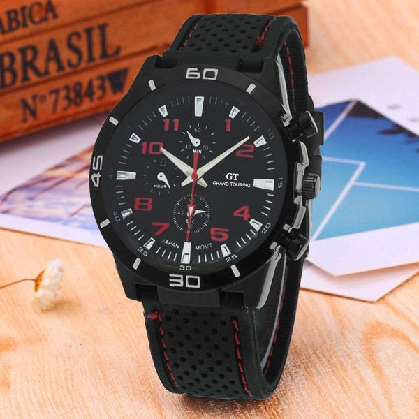 Orologi da polso Orologio da auto sportivo in silicone Moda Orologi militari impermeabili Sport Analogico da uomo Orologio al quarzo Relogio Masculino