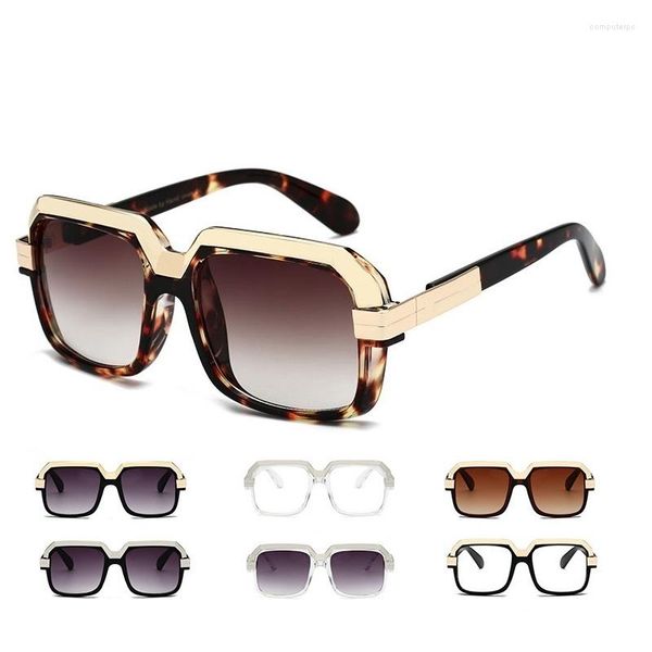 Sonnenbrille Großhandel UV400 Trendy Oversize Square Designer Damen Herren Aviation Sonnenbrille Sunnies Retro Eeywear