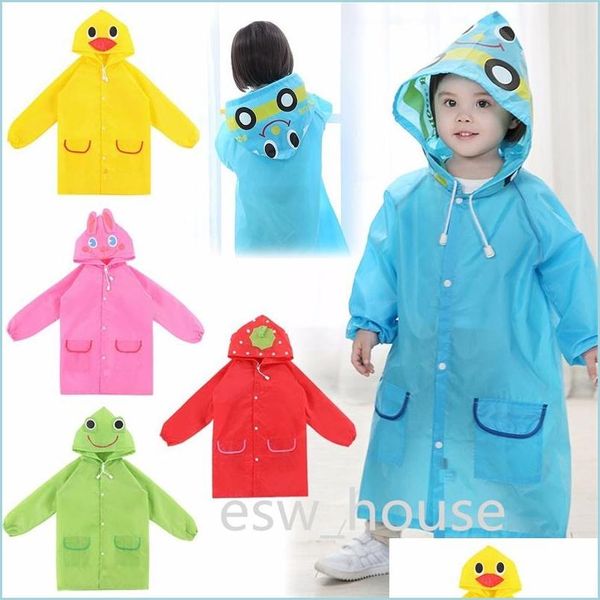 Impermeabili Impermeabili Bambini Cartoon Design Baby Summer Rainwear Ponchon 90130Cm Lunghezza Drop Consegna Casa Giardino Articoli vari Dhazr