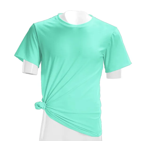 US-Größe Sublimation helle Farbe Polyester-Shirt Partyzubehör Unisex-Baumwollgefühl-Shirt Passen Sie das Hemd an Logo-Druck Sublimation Unisex-Kleinkind-einfarbiges Hemd ups