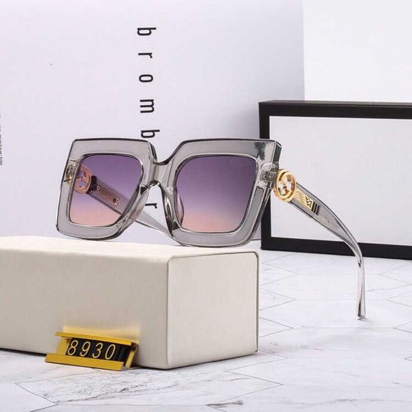 Moda G Letter Os óculos de sol luxuosos óculos de sol 2021 moda de moda de caixa de 2021, altos óculos de condução grandes