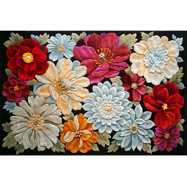 Mobiliário doméstico Arte tapetes floral 3d Rapet hall salão salão de quarto Corredor cenário quarto quarto quarto tapete elegante estilo nobre tapetes personalizados fornecedor